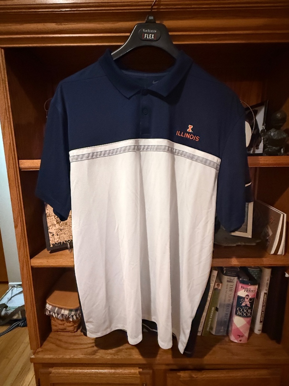Nike Dri Fit, Univ. of Illinois Golf Shirt, XXL